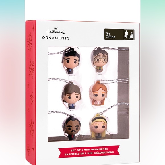 NIB Hallmark The Office Miniature Christmas Ornaments, Set of 6 - Picture 1 of 4